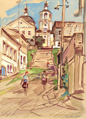 Маторин Михаил Владимирович. Торжок. Лестница на площадь 